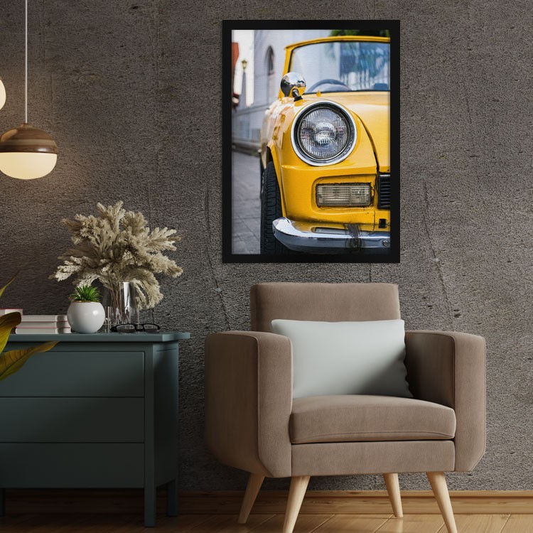 pinakas-kitrino-amaxi-retro