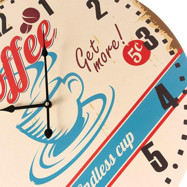 μεγαλο ρολόι τοίχου coffe δώρο