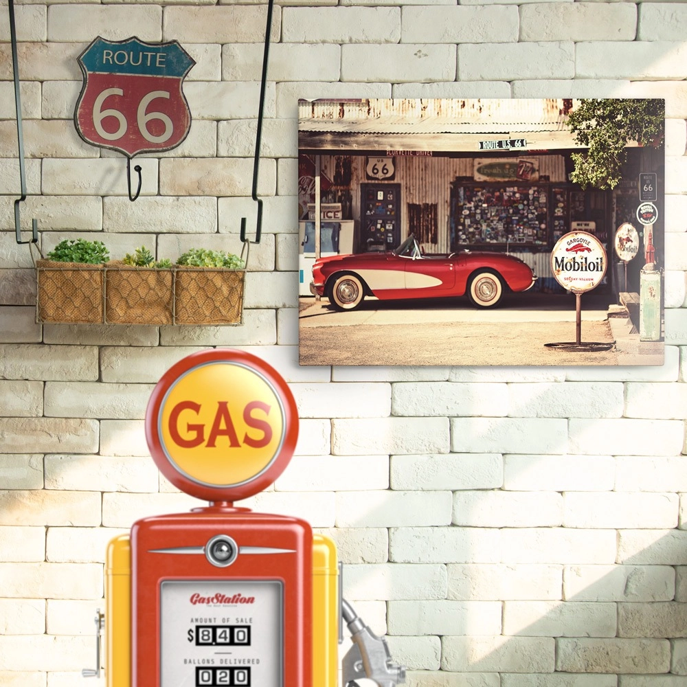 doro-pinakas-red-car-diakosmitikos